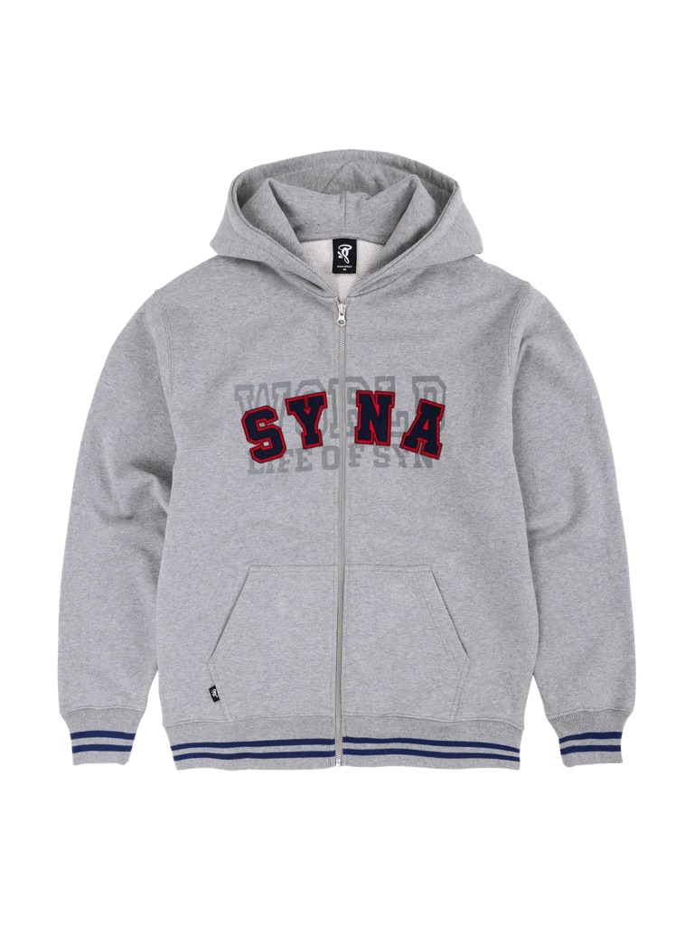 Syna Multi Logo Hood - Heather Grey